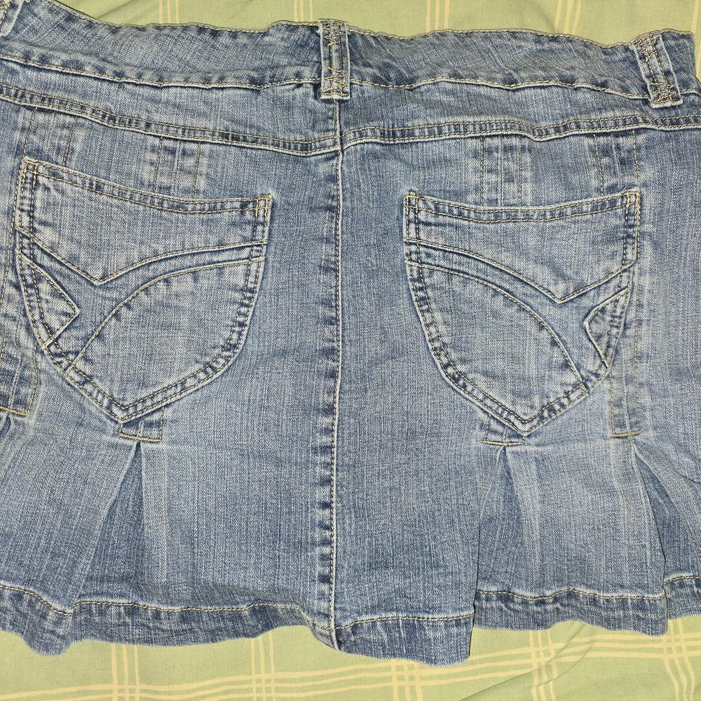 TORRID Denim Mini Skort with Pockets - Picture 4 of 6